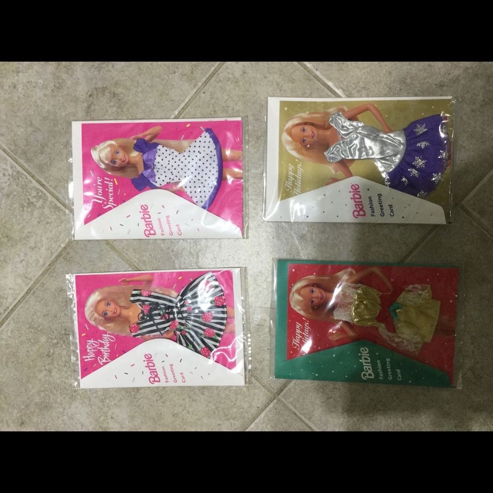 1994 & 1995 Barbie fashion greeting cards